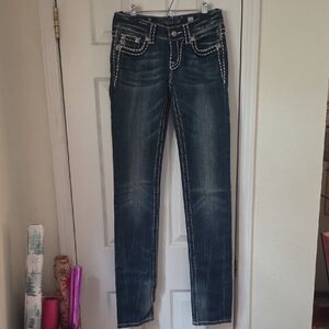 Miss Me Dark Blue Skinny Jeans